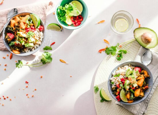 photo of vegetable salad in bowls